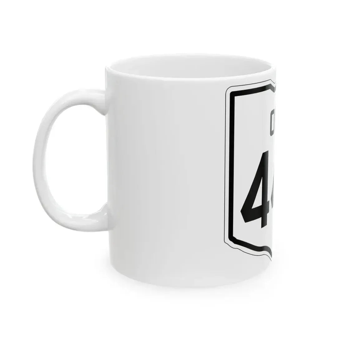OH-440 1927 (Ohio) (Road Sign) White Coffee Mug - Go Mug Yourself