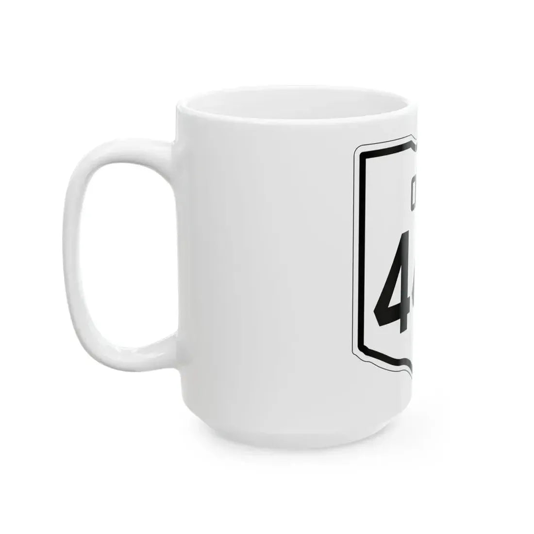 OH-440 1927 (Ohio) (Road Sign) White Coffee Mug - Go Mug Yourself