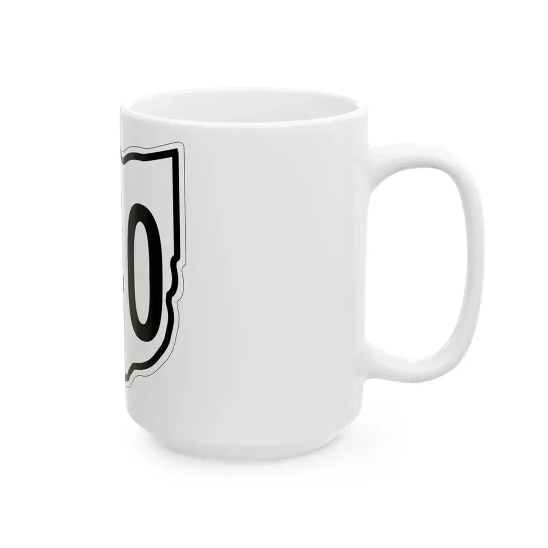 OH-440 1960 (Ohio) (Road Sign) White Coffee Mug - Go Mug Yourself