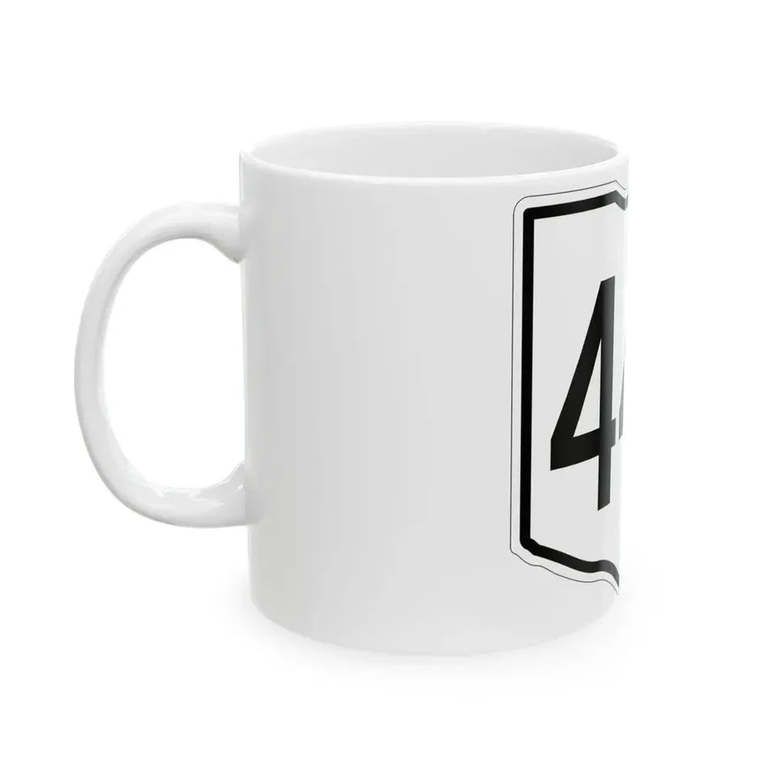 OH-444 1960 (Ohio) (Road Sign) White Coffee Mug - Go Mug Yourself