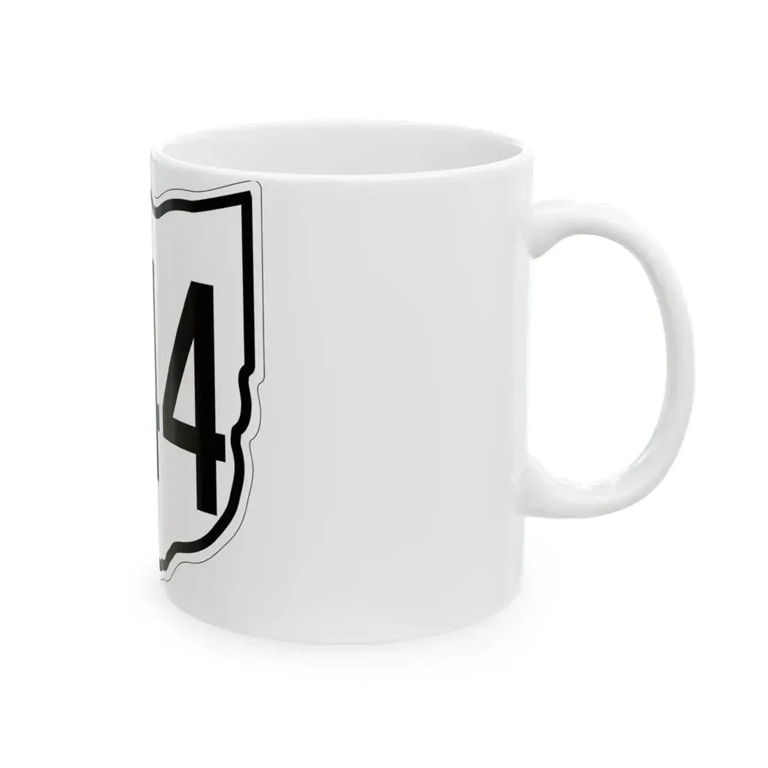 OH-444 1960 (Ohio) (Road Sign) White Coffee Mug - Go Mug Yourself