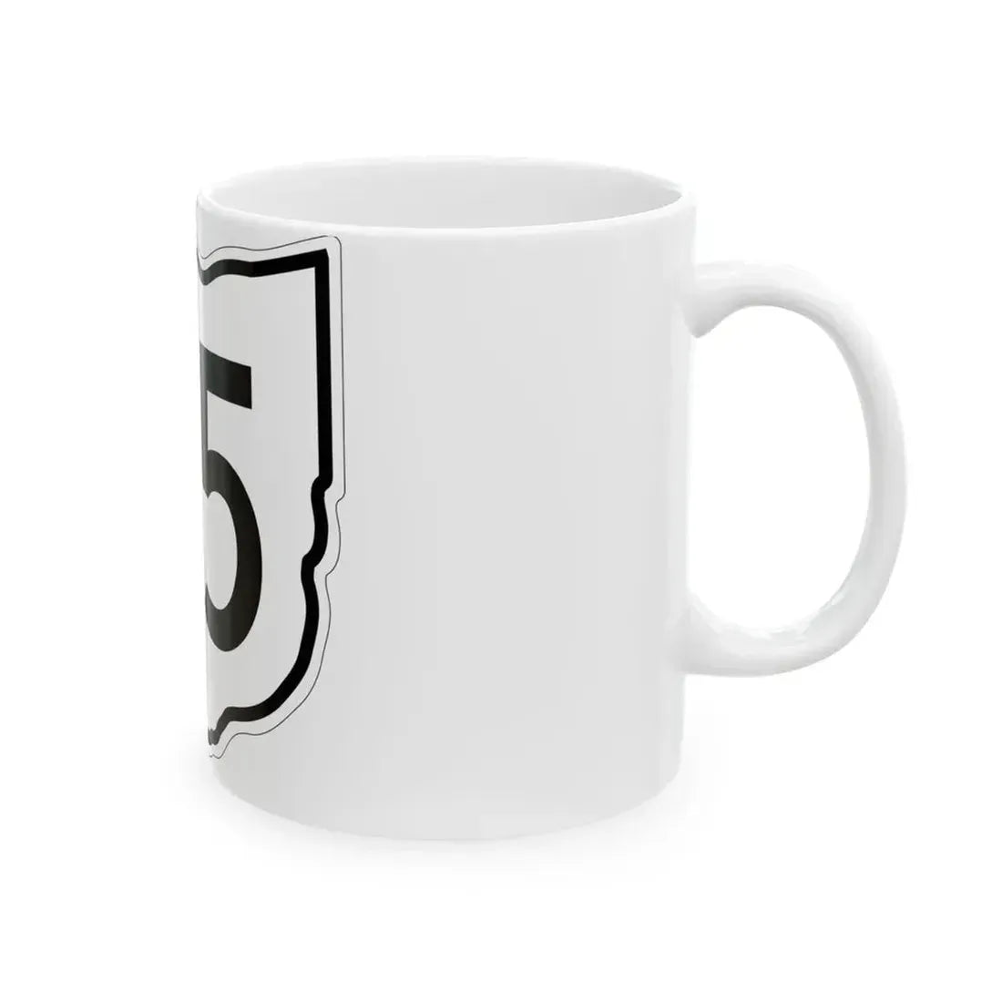 OH-45 1960 (Ohio) (Road Sign) White Coffee Mug - Go Mug Yourself