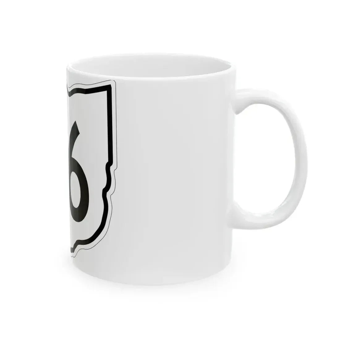 OH-46 1960 (Ohio) (Road Sign) White Coffee Mug - Go Mug Yourself