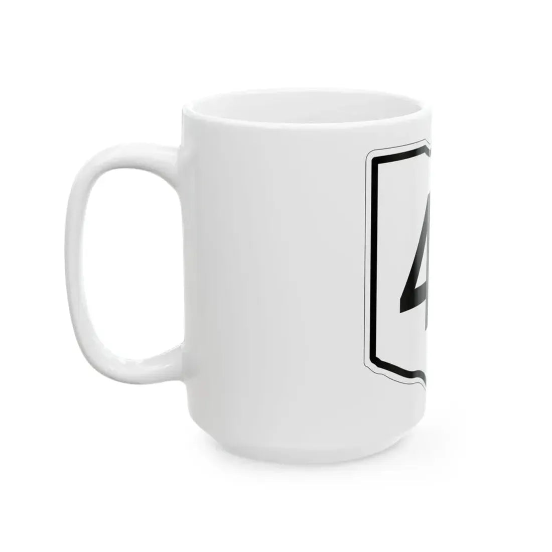 OH-46 1960 (Ohio) (Road Sign) White Coffee Mug - Go Mug Yourself