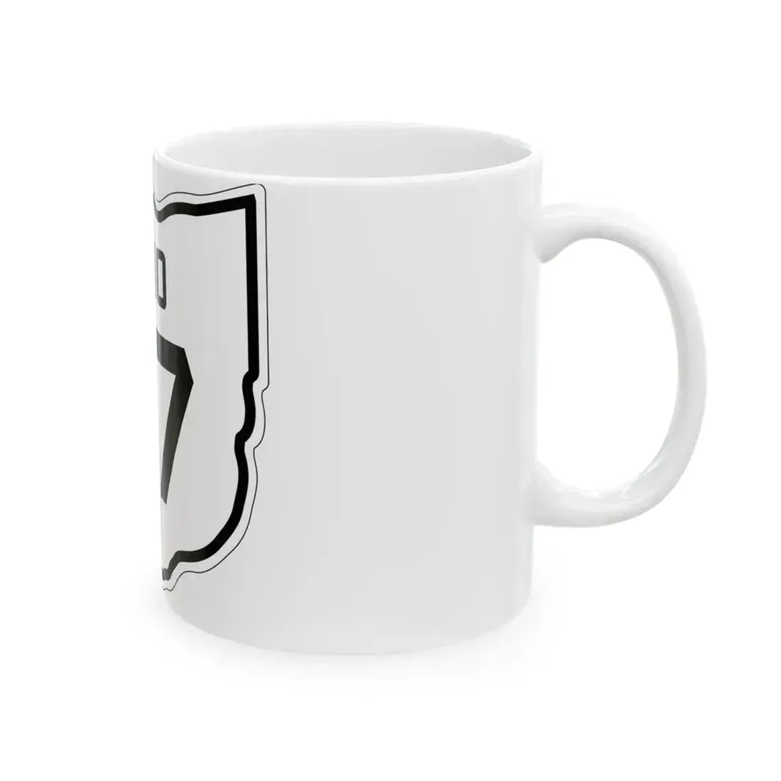 OH-47 1927 (Ohio) (Road Sign) White Coffee Mug - Go Mug Yourself
