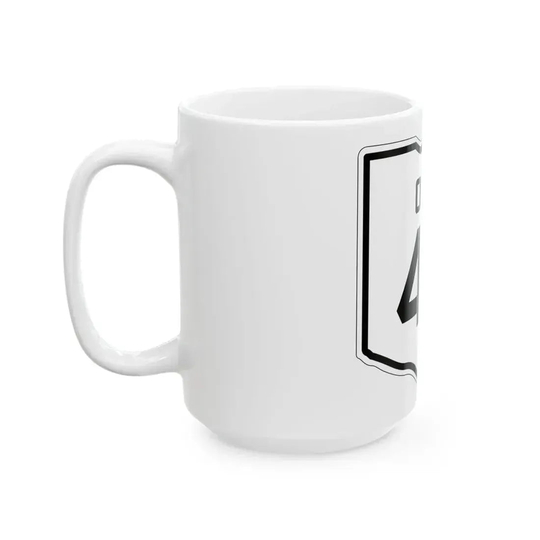 OH-47 1927 (Ohio) (Road Sign) White Coffee Mug - Go Mug Yourself