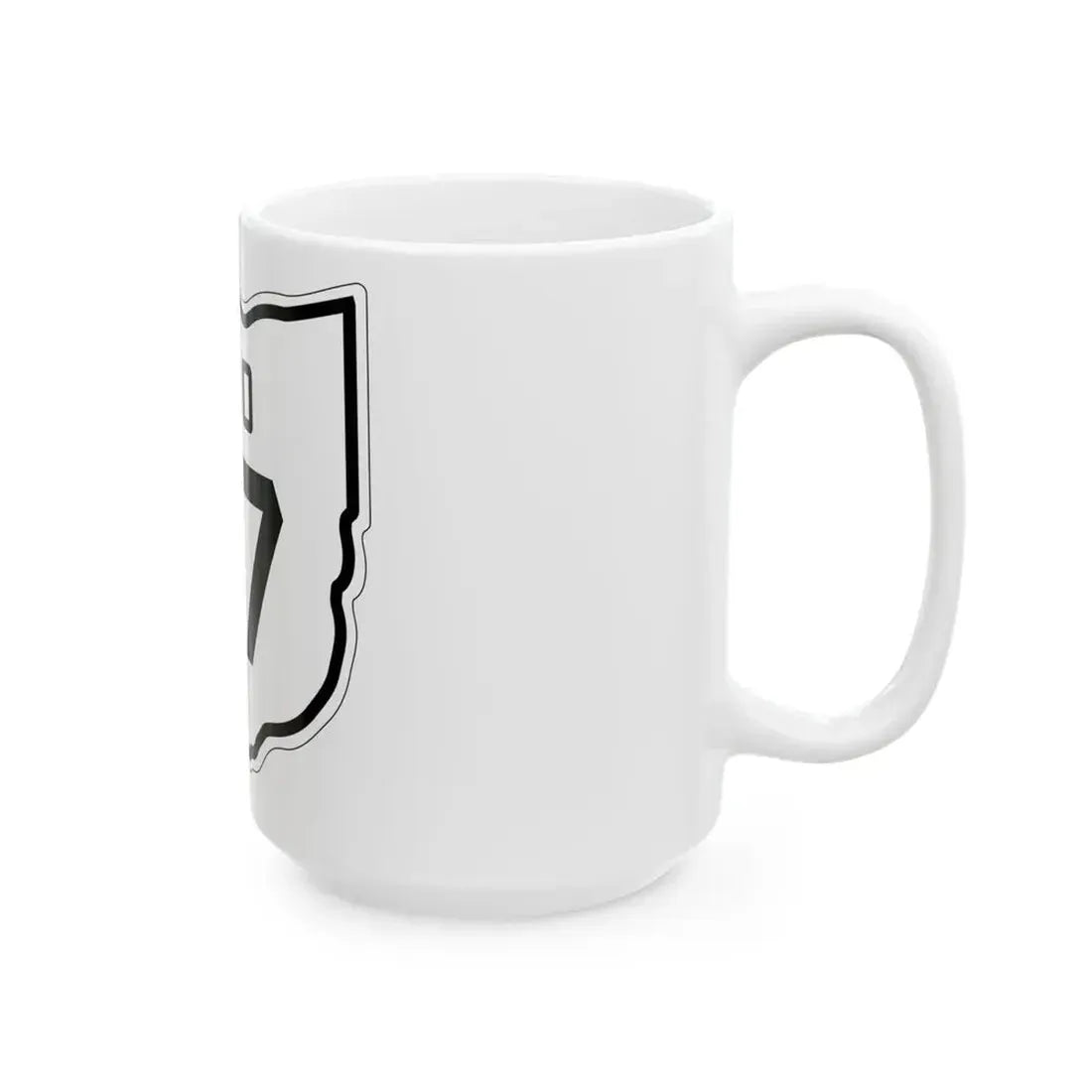 OH-47 1927 (Ohio) (Road Sign) White Coffee Mug - Go Mug Yourself