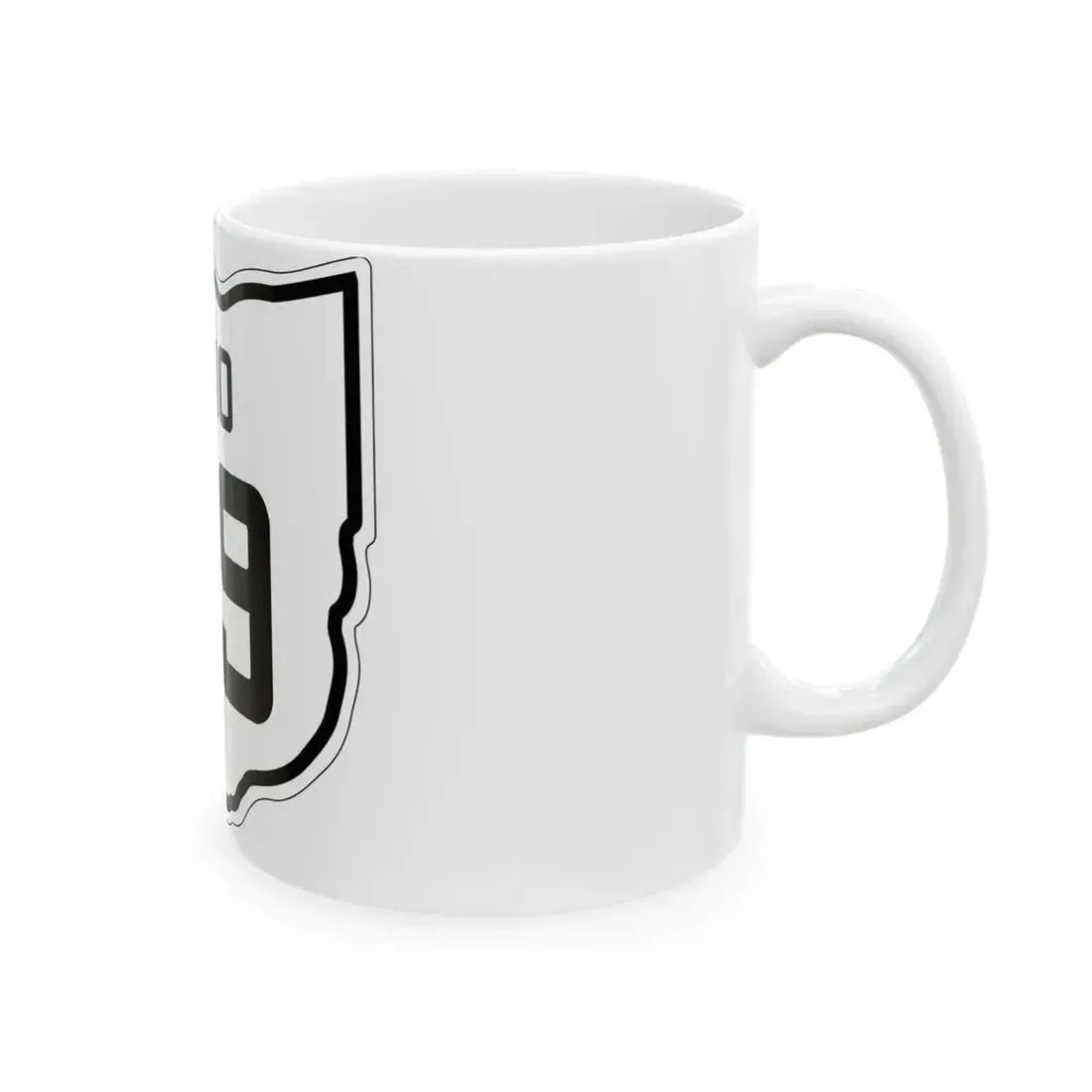OH-49 1927 (Ohio) (Road Sign) White Coffee Mug - Go Mug Yourself
