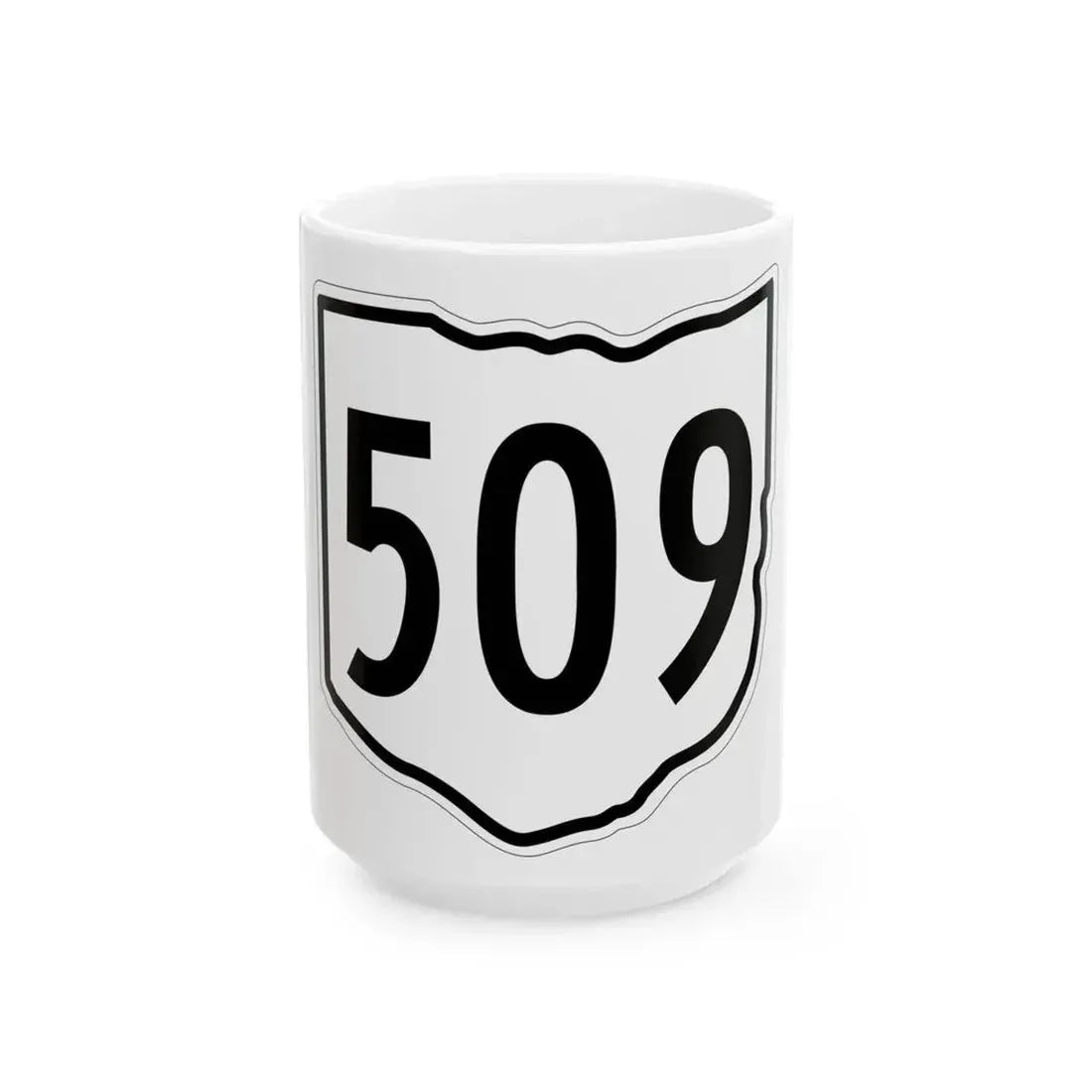 OH-509 1960 (Ohio) (Road Sign) White Coffee Mug 15oz - Go Mug Yourself