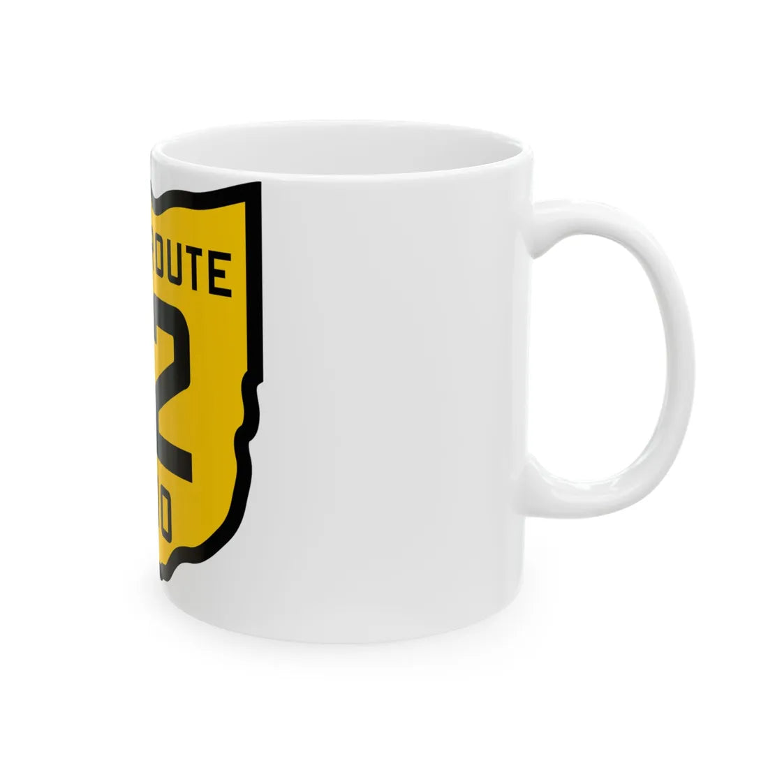 OH-52 1920 (Ohio) (Road Sign) White Coffee Mug - Go Mug Yourself