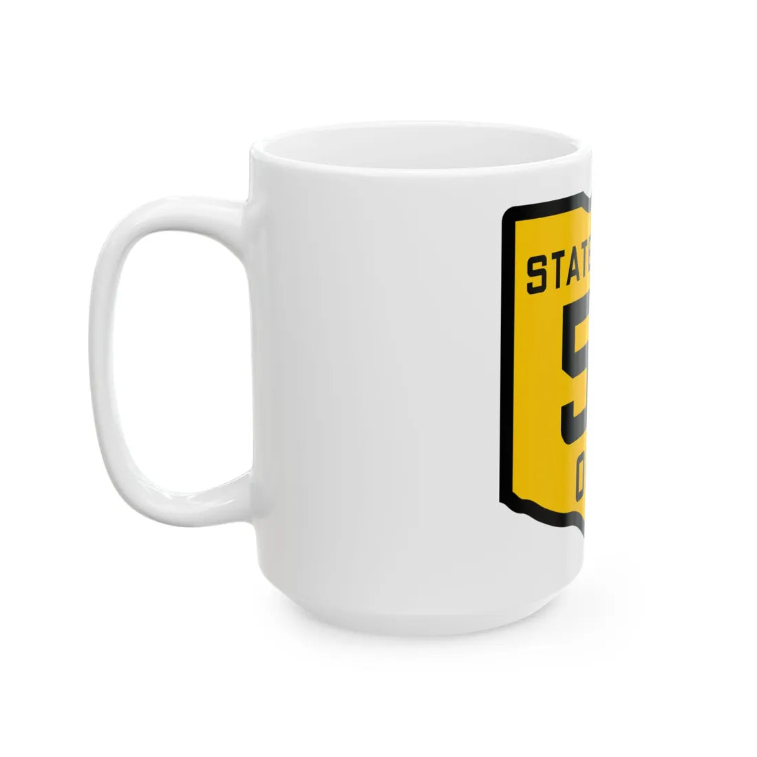 OH-52 1920 (Ohio) (Road Sign) White Coffee Mug - Go Mug Yourself
