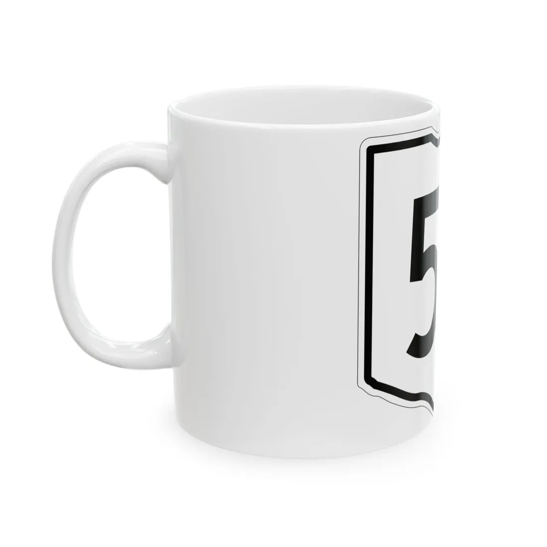 OH-54 1960 (Ohio) (Road Sign) White Coffee Mug - Go Mug Yourself