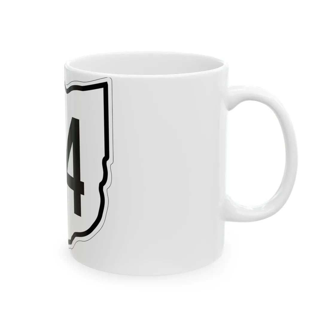 OH-54 1960 (Ohio) (Road Sign) White Coffee Mug - Go Mug Yourself
