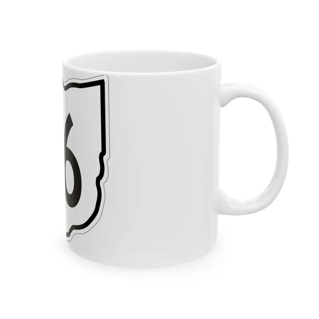 OH-56 1960 (Ohio) (Road Sign) White Coffee Mug - Go Mug Yourself