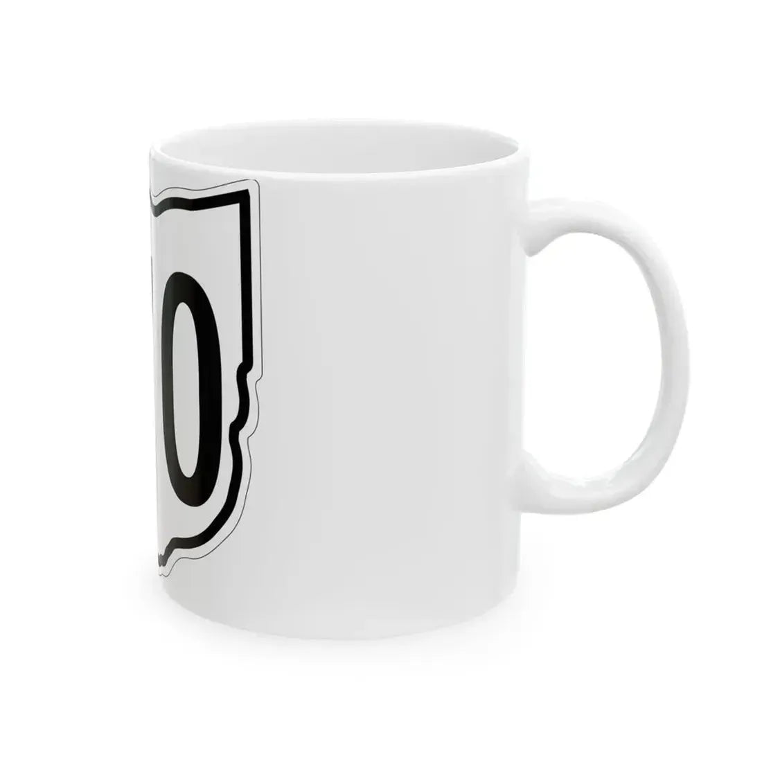 OH-570 1960 (Ohio) (Road Sign) White Coffee Mug - Go Mug Yourself