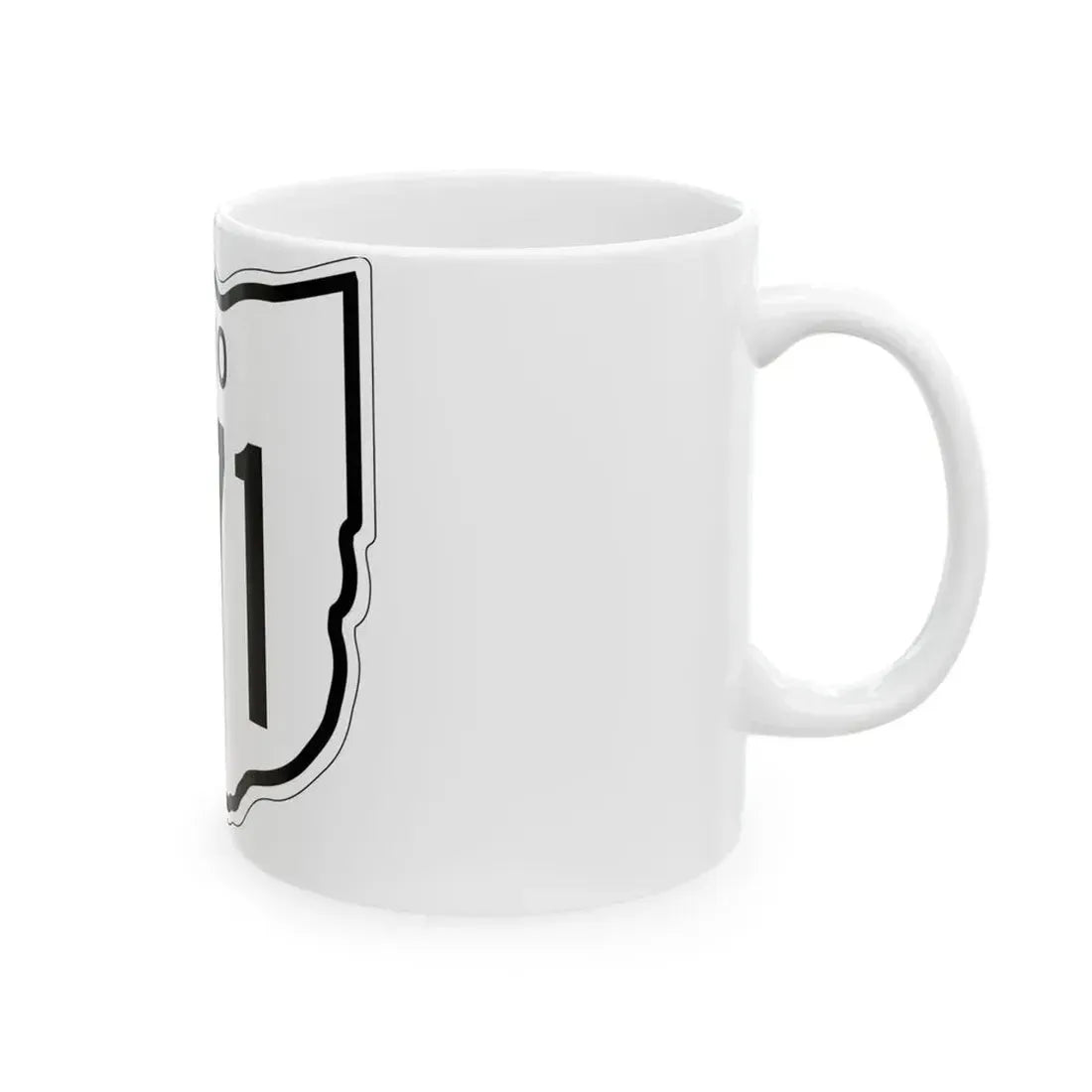 OH-571 1948 (Ohio) (Road Sign) White Coffee Mug - Go Mug Yourself