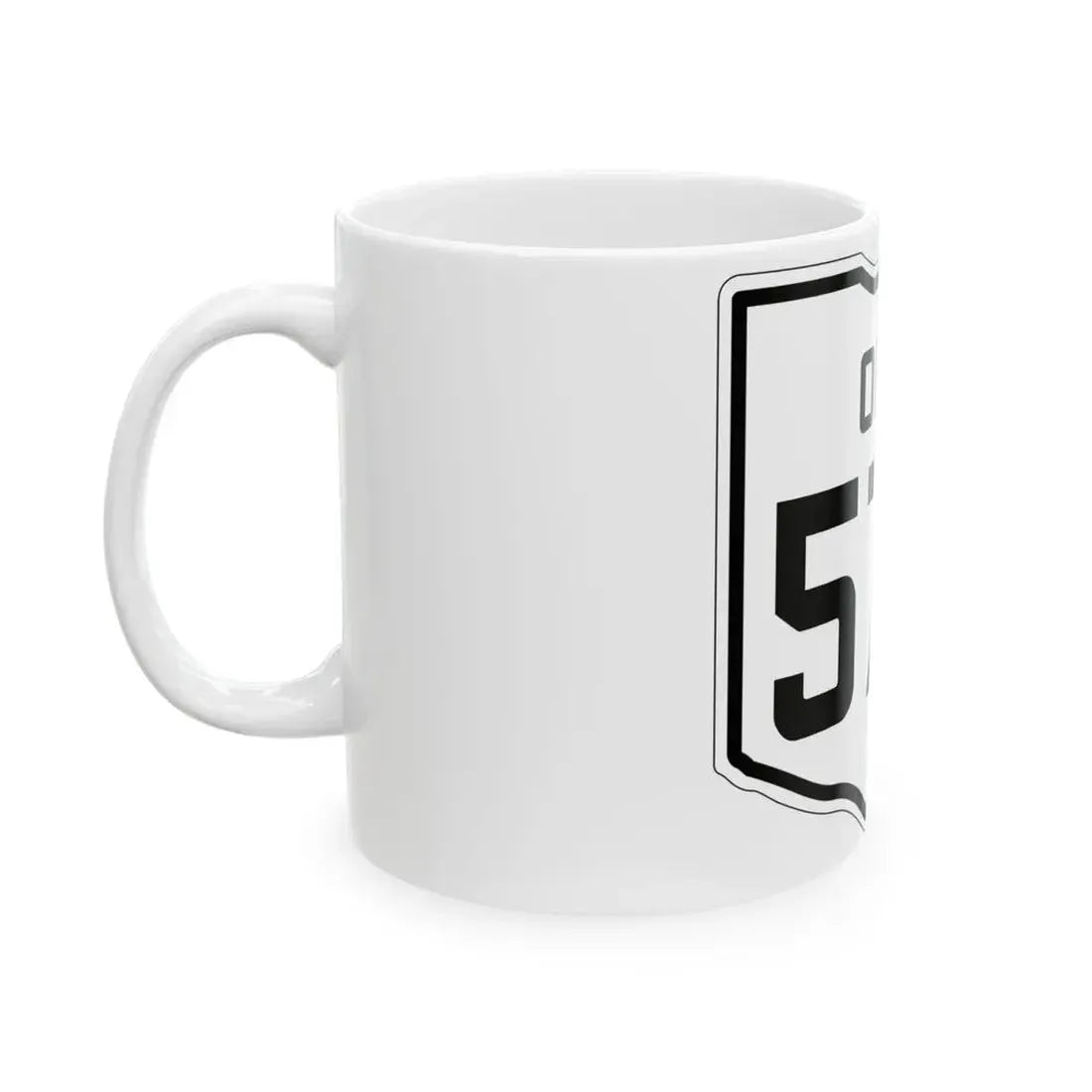 OH-572 1927 (Ohio) (Road Sign) White Coffee Mug - Go Mug Yourself