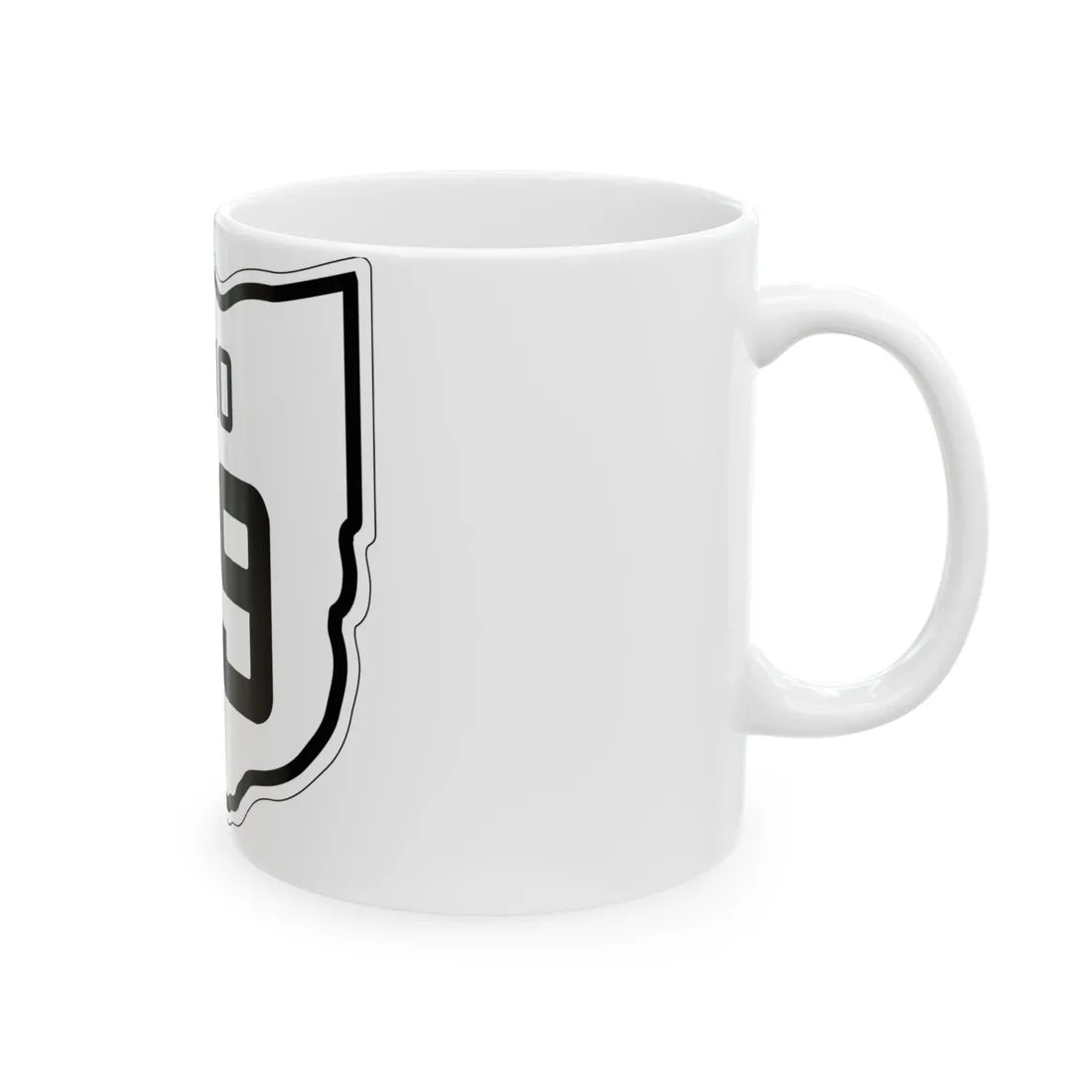 OH-59 1927 (Ohio) (Road Sign) White Coffee Mug - Go Mug Yourself