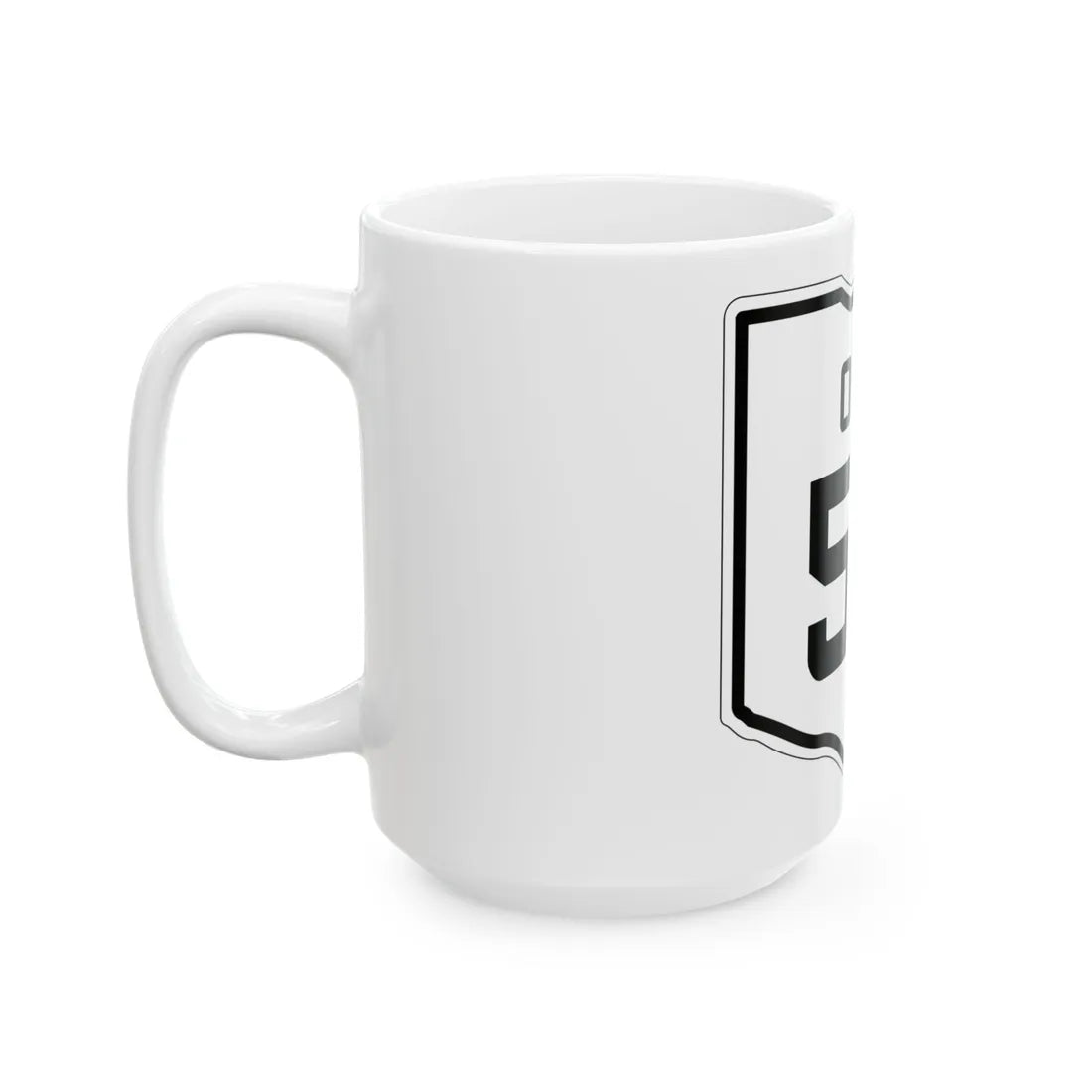 OH-59 1927 (Ohio) (Road Sign) White Coffee Mug - Go Mug Yourself