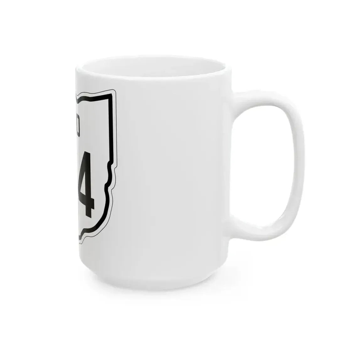 OH-614 1927 (Ohio) (Road Sign) White Coffee Mug - Go Mug Yourself