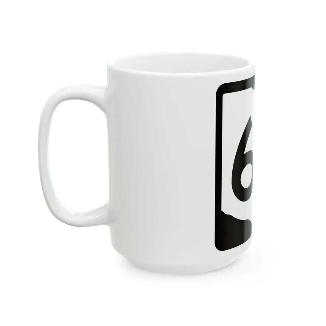 OH-63 (Ohio) (Road Sign) White Coffee Mug - Go Mug Yourself