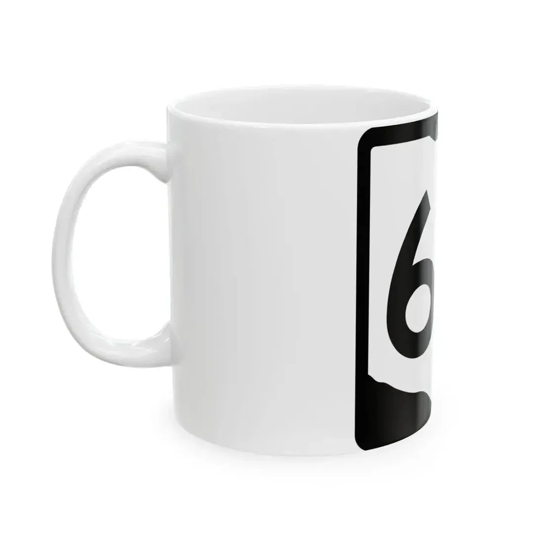 OH-64 (Ohio) (Road Sign) White Coffee Mug - Go Mug Yourself