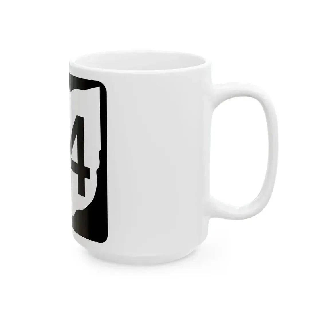 OH-64 (Ohio) (Road Sign) White Coffee Mug - Go Mug Yourself