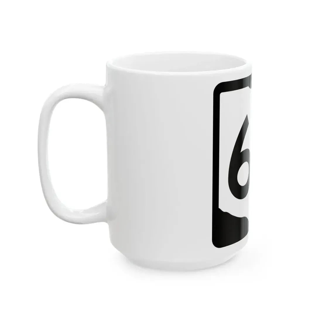 OH-65 (Ohio) (Road Sign) White Coffee Mug - Go Mug Yourself