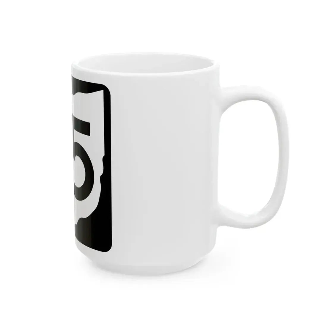 OH-65 (Ohio) (Road Sign) White Coffee Mug - Go Mug Yourself
