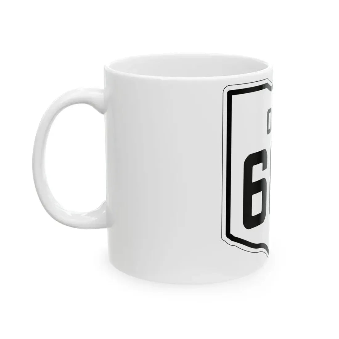 OH-686 1927 (Ohio) (Road Sign) White Coffee Mug - Go Mug Yourself