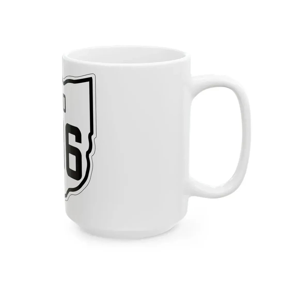 OH-686 1927 (Ohio) (Road Sign) White Coffee Mug - Go Mug Yourself