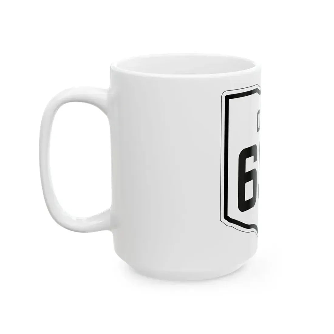 OH-695 1927 (Ohio) (Road Sign) White Coffee Mug - Go Mug Yourself