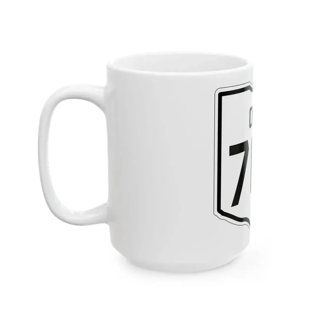 OH-704 1927 (Ohio) (Road Sign) White Coffee Mug - Go Mug Yourself