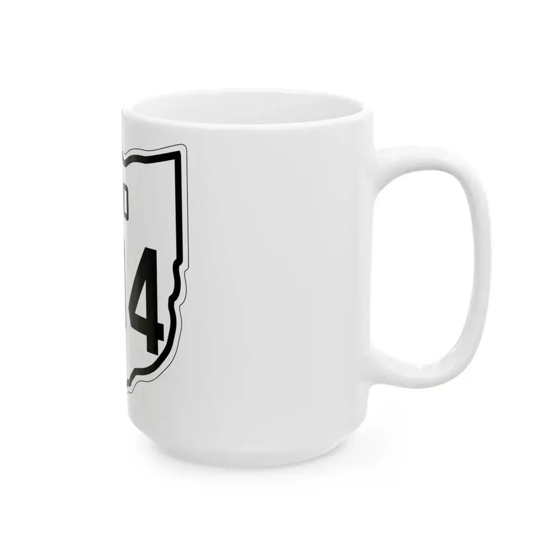 OH-704 1927 (Ohio) (Road Sign) White Coffee Mug - Go Mug Yourself