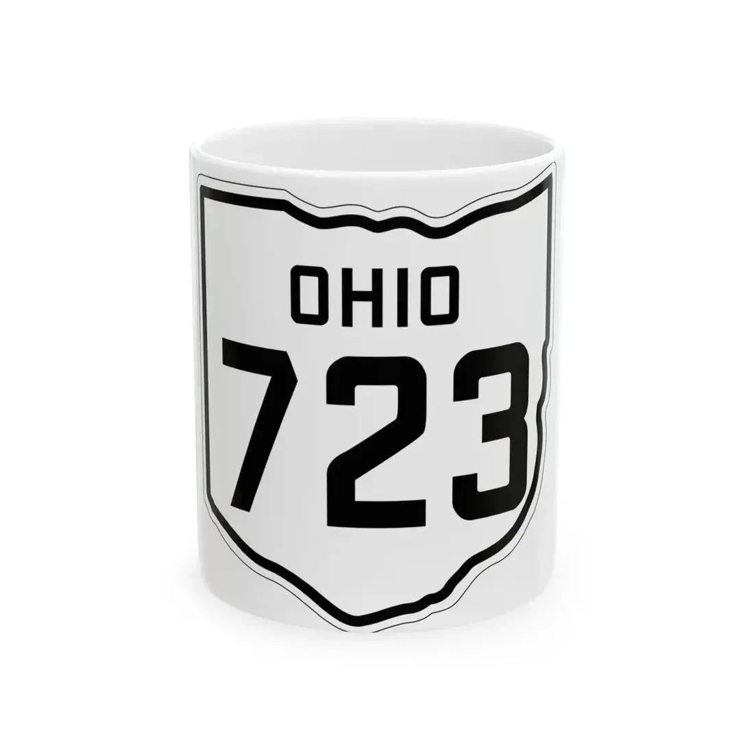 OH-723 1927 (Ohio) (Road Sign) White Coffee Mug 11oz - Go Mug Yourself