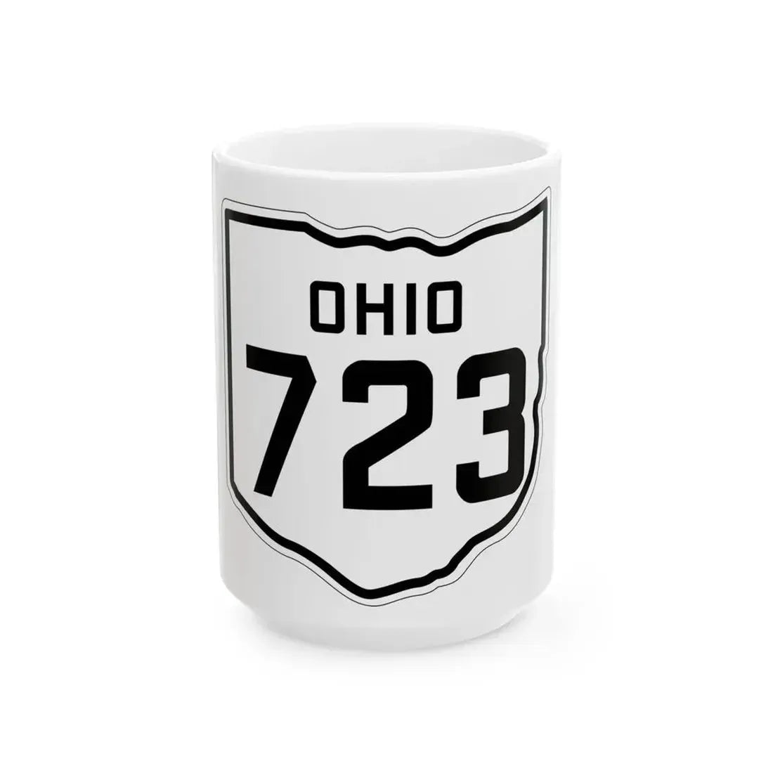 OH-723 1927 (Ohio) (Road Sign) White Coffee Mug 15oz - Go Mug Yourself