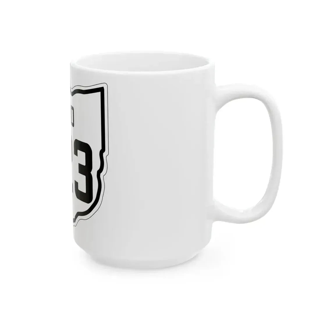 OH-723 1927 (Ohio) (Road Sign) White Coffee Mug - Go Mug Yourself