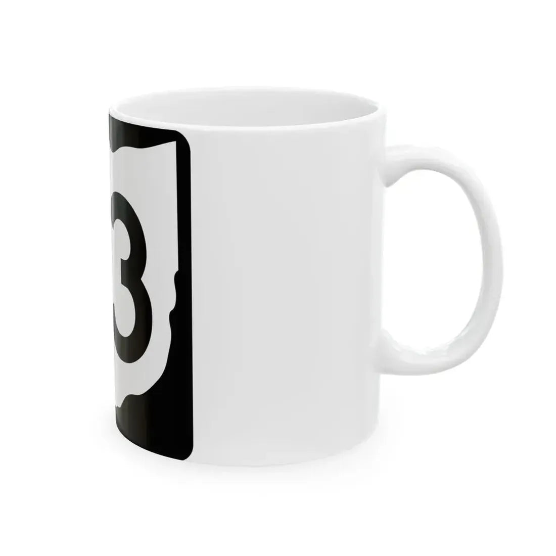 OH-73 (Ohio) (Road Sign) White Coffee Mug - Go Mug Yourself