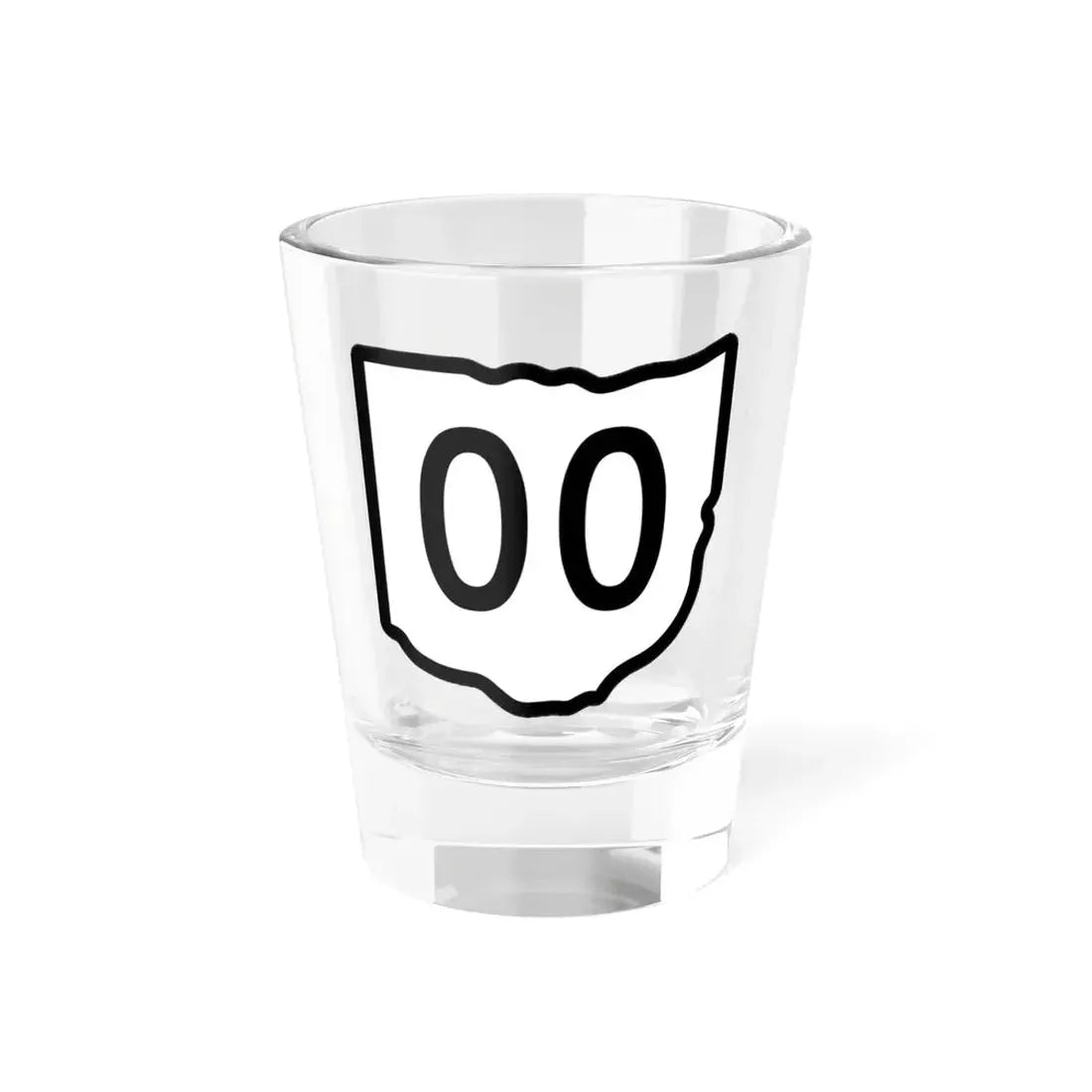 Ohio 2d sticker template (Ohio) (Road Sign) Shot Glass 1.5oz 1.5oz - Go Mug Yourself