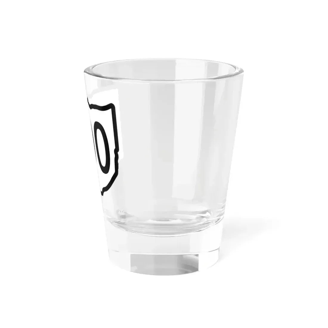 Ohio 3d sticker template (Ohio) (Road Sign) Shot Glass 1.5oz - Go Mug Yourself