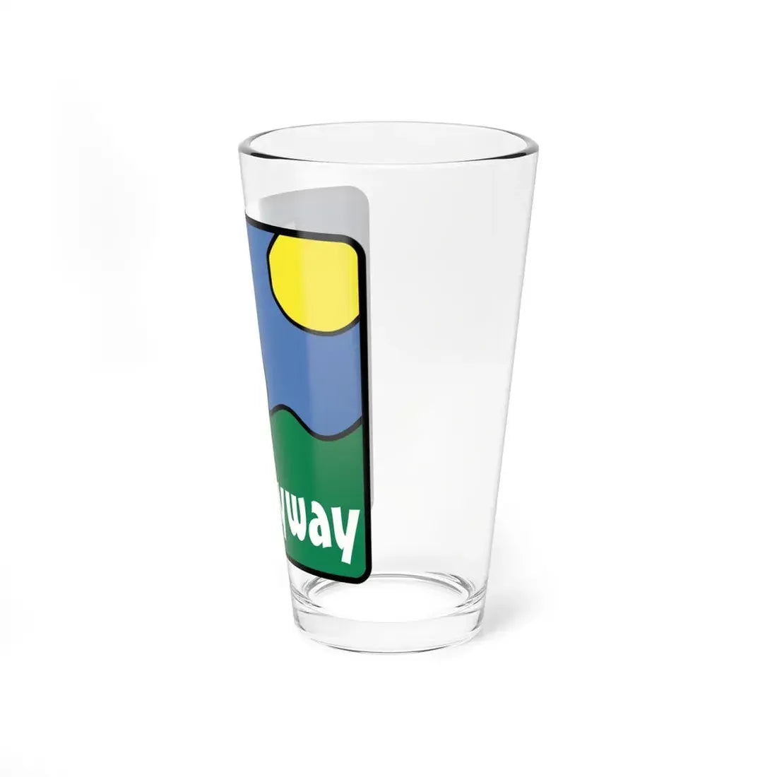 Ohio Byway sign (Ohio) (Road Sign) Pint Glss 16oz - Go Mug Yourself