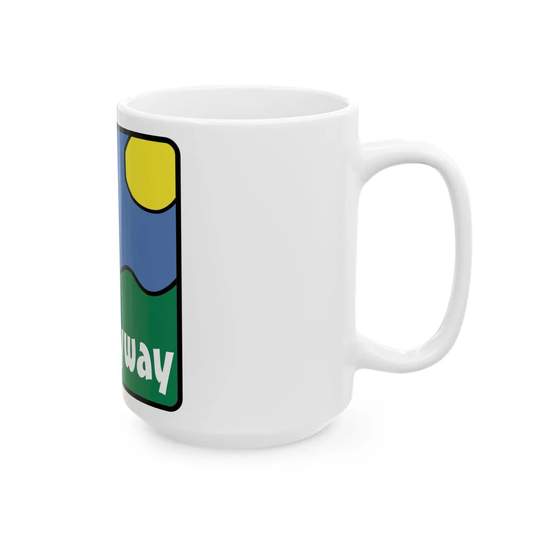 Ohio Byway sign (Ohio) (Road Sign) White Coffee Mug - Go Mug Yourself