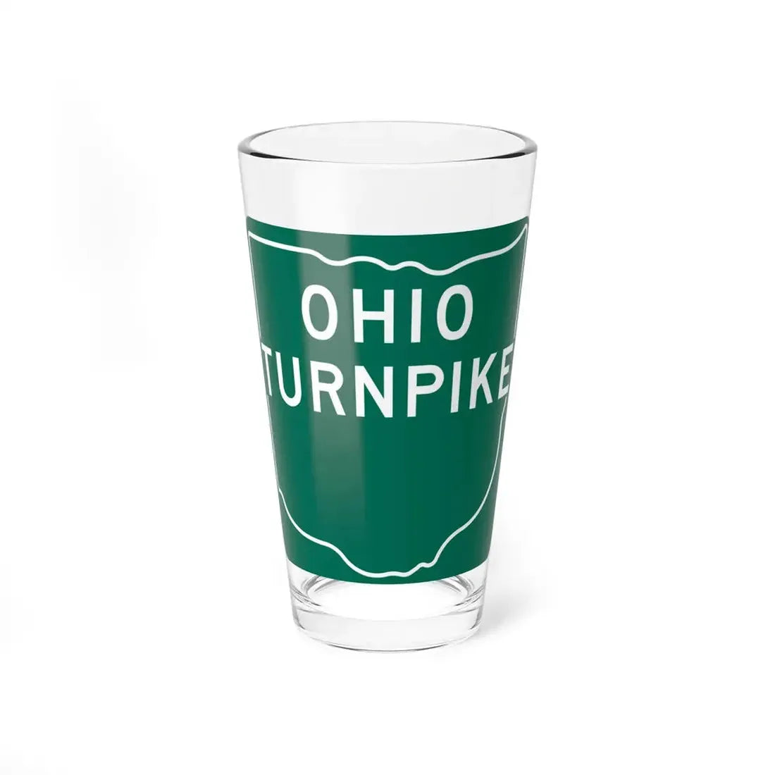 Ohio Turnpike 1960 (Ohio) (Road Sign) Pint Glss 16oz 16oz - Go Mug Yourself