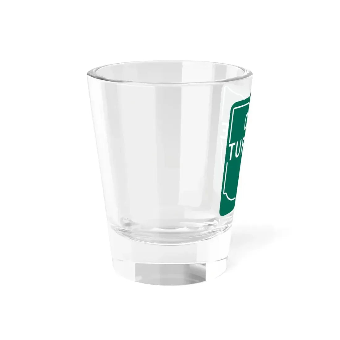 Ohio Turnpike 1960 (Ohio) (Road Sign) Shot Glass 1.5oz - Go Mug Yourself