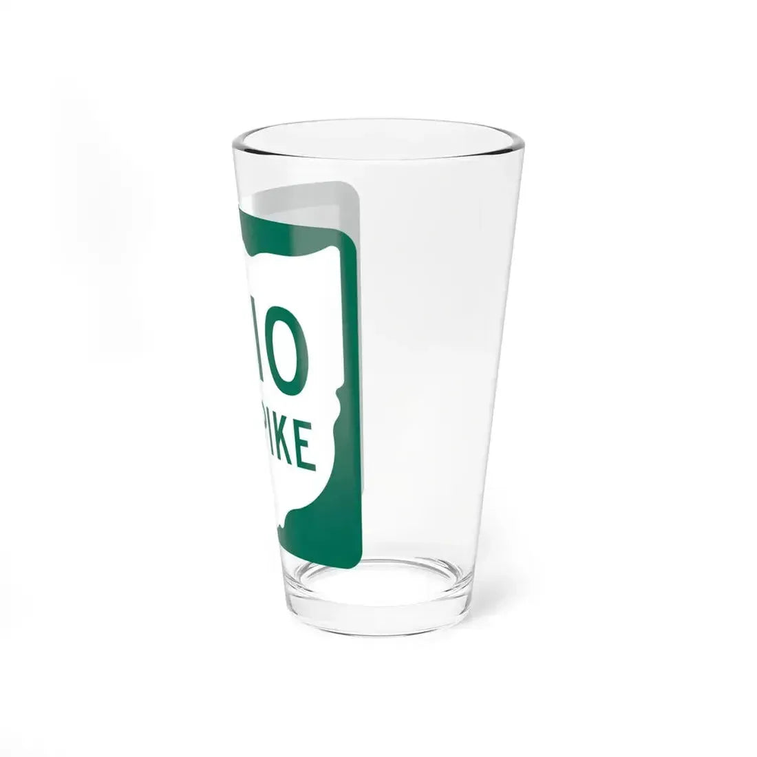 OhioTurnpike (Ohio) (Road Sign) Pint Glass 16oz - Go Mug Yourself