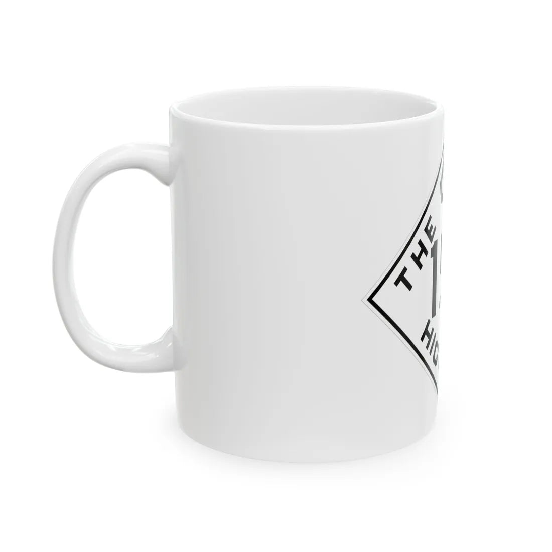Oklahoma 15A 1948 (Oklahoma) (Road Sign) White Coffee Mug - Go Mug Yourself