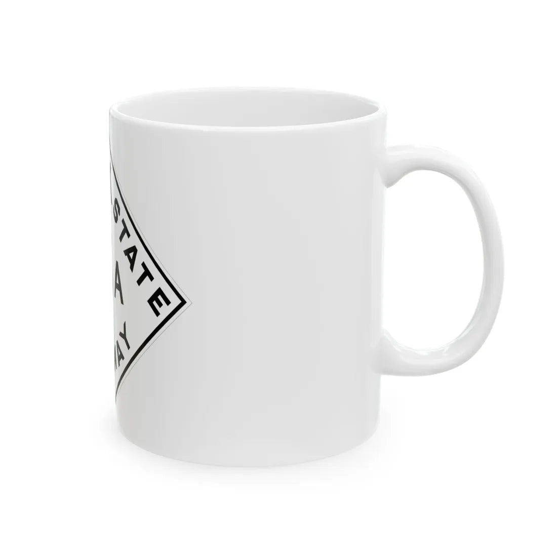 Oklahoma 15A 1948 (Oklahoma) (Road Sign) White Coffee Mug - Go Mug Yourself