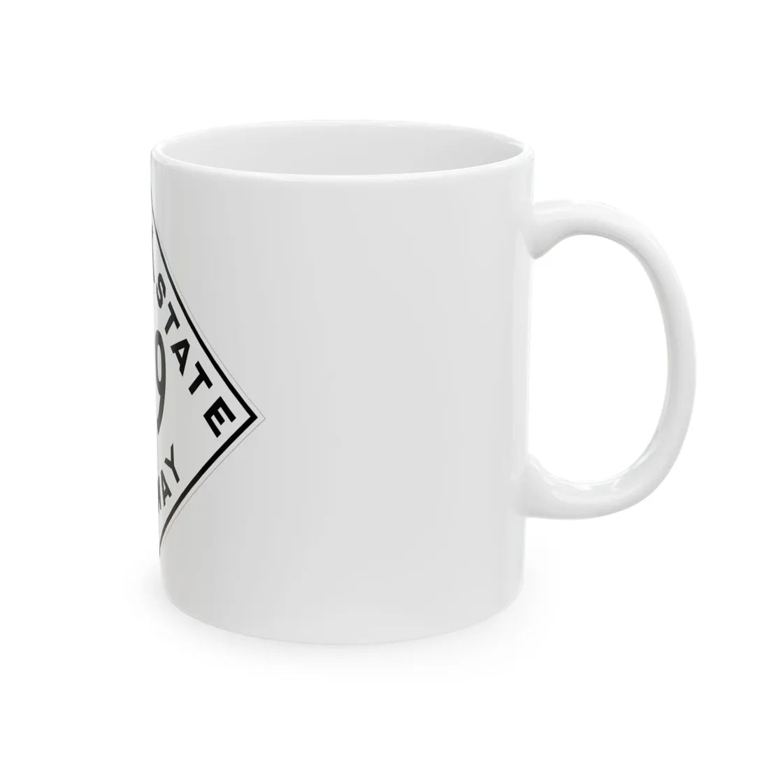 Oklahoma 299 1948 (Oklahoma) (Road Sign) White Coffee Mug - Go Mug Yourself