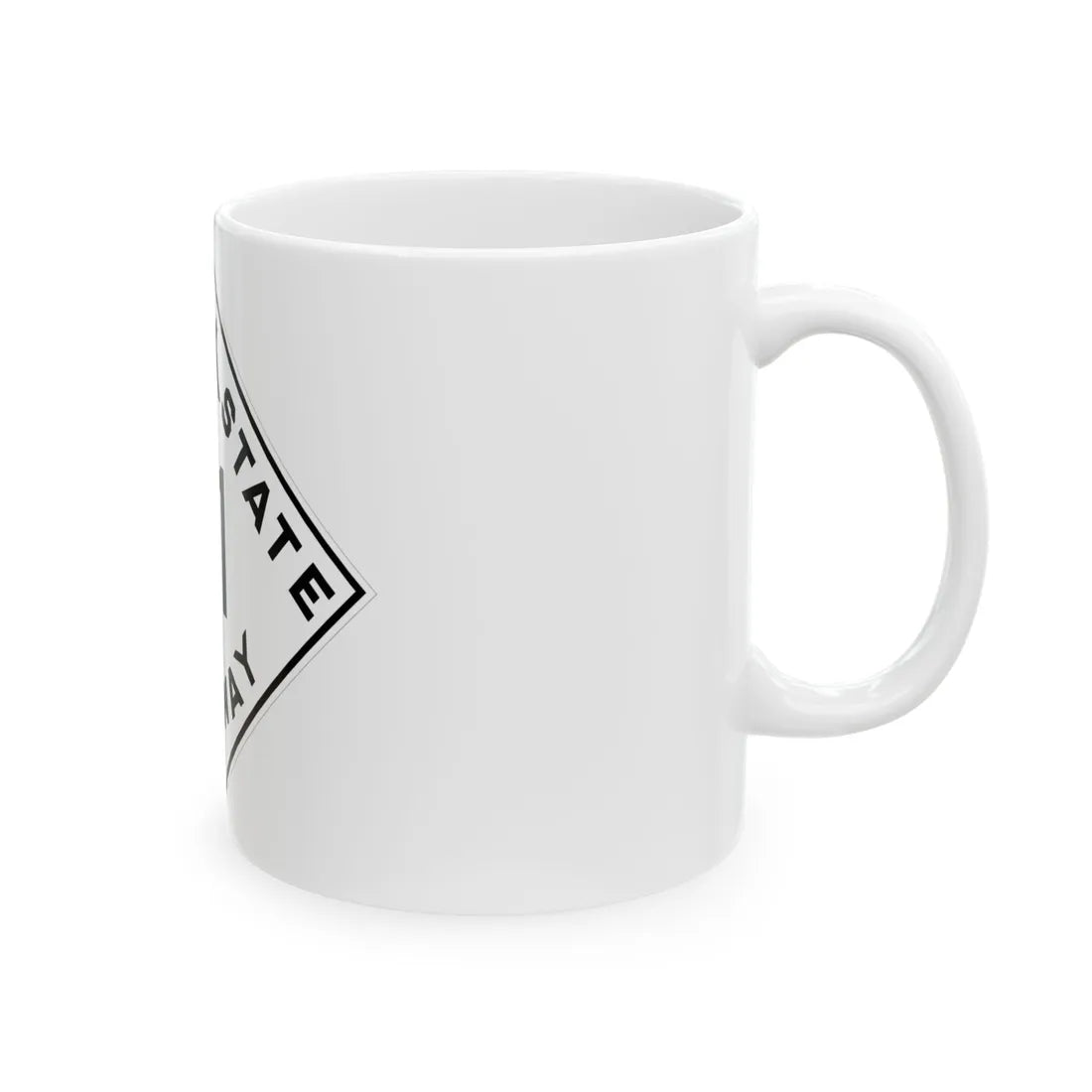 Oklahoma 41 1948 (Oklahoma) (Road Sign) White Coffee Mug - Go Mug Yourself