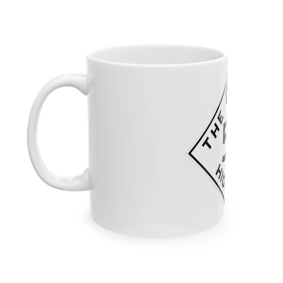 Oklahoma 57 1948 (Oklahoma) (Road Sign) White Coffee Mug - Go Mug Yourself